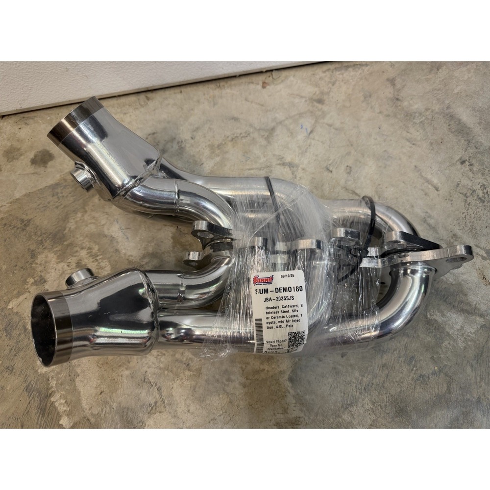 JBA Headers 2035SJS 1.5" Shorty Stainless Headers Ceramic for 03-11 Toyota 4.0L